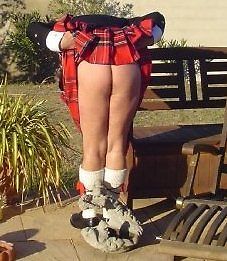 In Scotland, when a man wants to court a woman...