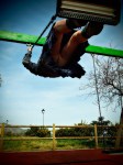 on a swing