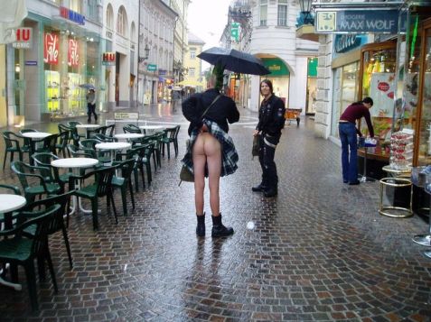 Some people just stick out there hand to see if it's still raining...