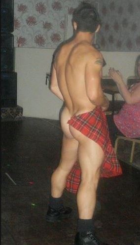 I think he has matador-envy. Toro! Toro!