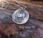 je suis prest hand stamped pendant-fraser&nbsp;clan