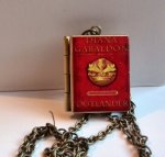 Outlander Diana Gabaldon,Book,Locket Pendant with an antique chain&nbsp;Handmade