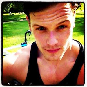 He's got Jamie's facial expression- I can just hear him saying, "You're no verra sensible Sassenach, but I like ye fine."